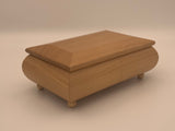 Personalized Red Alder Wood Jewelry Box | Laser Engraved with Brown Velvet Lining Gift Box | Customizable  Wood Valentine's Day Gift For Her