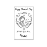Personalized Mother's Day Wooden Plaque | Laser Engraved Genuine Red Alder Gift | Custom Engraved  Wood Plaque Gift | For the Best Mom Ever