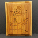 Father's Day Wood Plaque Personalized Bamboo Plaque "It Takes Someone Special to Be a Dad" Engraved Eco-Friendly Bamboo Plaque Custom  Gift