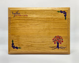 Personalized Family Tree Plaque | Custom Laser Engraved Red Alder Wall Art | Red Alder Wood Plaque 7" x 9" inches | Unique Genealogy Gift