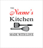 Laser Engraved Bamboo Cutting Board | Personalized Family Name Cutting Board With Handle | Beautifully Crafted Kitchen Utensil for Christmas