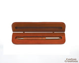 Personalized Single Pen Case with Custom Laser Engraving | Rosewood Pen Case Box Gift | Customizable Wooden Executive Office Gifts