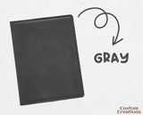 Passport Holder Leather Personalized | Laser Engraved 4 1/4" x 5 1/2" | Passport Holder for Women Men | Passport Cover for Travel Gift