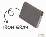 Personalized Laser Engraved Businnes Card Holder | Executive Office Gift | Custom Vegan Leather Hard Card Case | Business Card Organizer