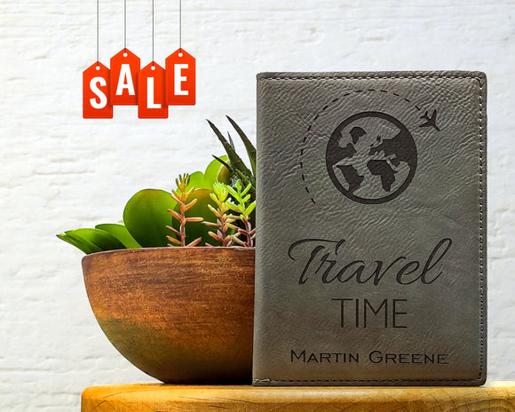 Passport Holder Leather Personalized | Laser Engraved 4 1/4