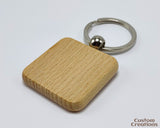Personalized Wooden Keychain with Laser Engraving | Custom Engraved Wooden Keychain Gift for Home | Car, Office, Birthday, or Executive Gift