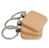 Personalized Wooden Keychain with Laser Engraving | Custom Engraved Wooden Keychain Gift for Home | Car, Office, Birthday, or Executive Gift