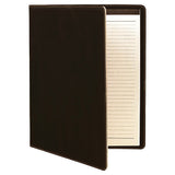 Personalized Portfolio with Notepad, Pocket and Pen Holder | 7" x 9" Laserable Vegan Leather Portfolio | Custom Business Leatherette Folio