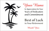 Personalized Plaque For Retirement | Laser Engraved Genuine Red Alder Wood  Plaque Gift For Retiring Colleague | Retirement Milestone Gifts