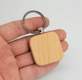 Personalized Wood Keychain | Laser Engraved Numbers | Custom Engraved Wooden Keychain Gift for Hotel, Home, Car, Office | Birthday Gifts
