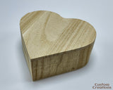 Personalized Wooden Jewelry Box | Customizable Laser Engraved Heart-shaped Wood Jewelry Box | Custom Engraved Box Wedding Anniversary Gift