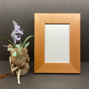 Customizable Red Alder Picture Frame | Personalized Wooden Frame | Unique Keepsake Executive Gift | Laser-Engraved Graduation Photo Frame