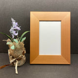 Customizable Red Alder Picture Frame | Personalized Wooden Frame | Unique Keepsake Executive Gift | Laser-Engraved Graduation Photo Frame