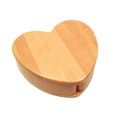 Personalized Jewelry Box | Custom Laser Engraved Maple Wood Heart-Shape Jewelry Keepsake Box | Customizable Wooden Wedding Anniversary Gift
