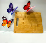 Laser Engraved Bamboo Cutting Board | Personalized Family Name Cutting Board With Handle | Beautifully Crafted Kitchen Utensil for Christmas
