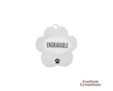 Customizable Pet Memorial Charm | No longer by my side but forever in my heart | Personalized Silver Color Zinc Engravable Back Side Charm