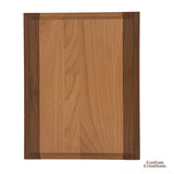 Customizable Engraved Red Alder and Walnut Edge Plaque | Personalized Text and Logo | Laser-Engraved Wooden Signage for Awards | Wall Decor