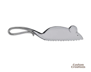 Customizable Silver Color Mouse Cheese Knife Gift | Personalized Silver Zinc Cutter Cheese-Knife | Party and Holiday Gift | Kitchen Utensil