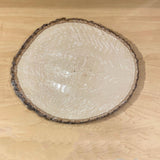 Customizable Engraved Oval Round Natural Basswood Plaque | Personalized Text and Logo | Laser-Engraved Live Edge Basswood for Awards, Gifts