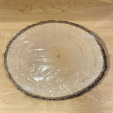 Customizable Engraved Oval Round Natural Basswood Plaque | Personalized Text and Logo | Laser-Engraved Live Edge Basswood for Awards, Gifts
