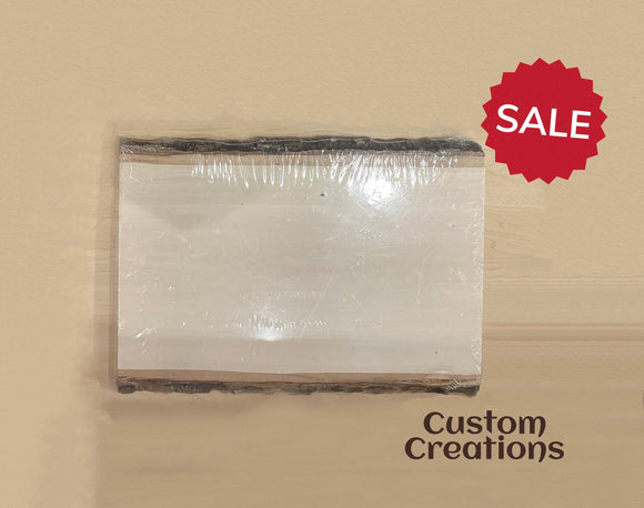 Customizable Engraved Rectangle Natural Basswood Plaque | Personalized Text and Logo | Laser-Engraved Live Edge Basswood for Awards, Gifts