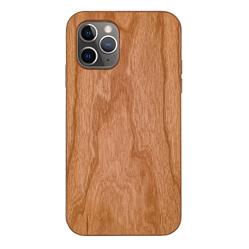 Cherry Plain Wood Case For iPhone 11 Pro 5.8″